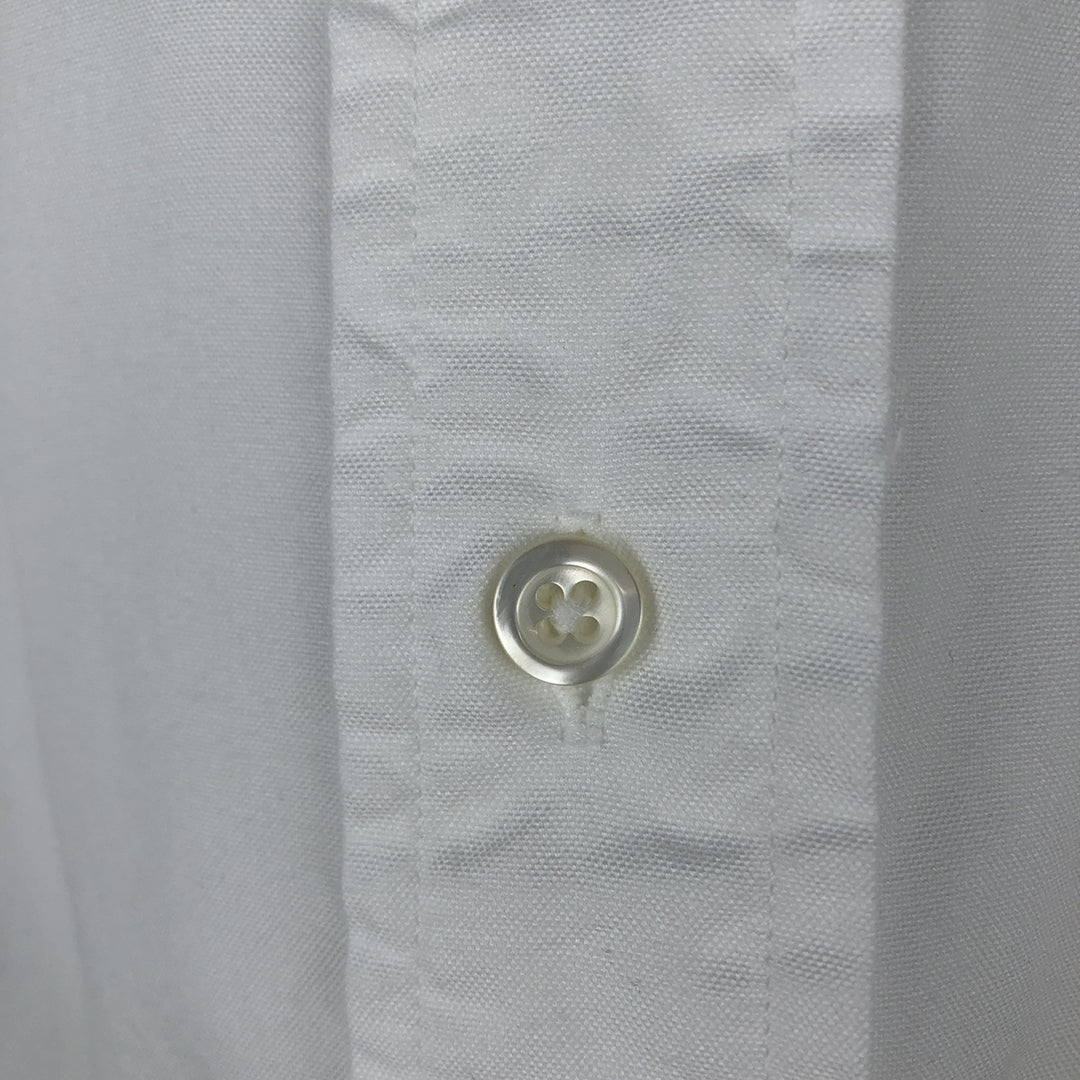 Brooks Brothers MAKERS Long Sleeve Button Down Shirt Made in USA Men's Size L cotton white type Vintage Second Hand