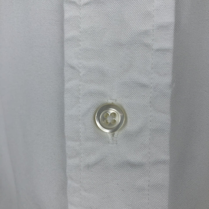 Brooks Brothers MAKERS Long Sleeve Button Down Shirt Made in USA Men's Size L cotton white type Vintage Second Hand