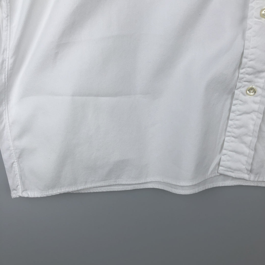 Brooks Brothers MAKERS Long Sleeve Button Down Shirt Made in USA Men's Size L cotton white type Vintage Second Hand