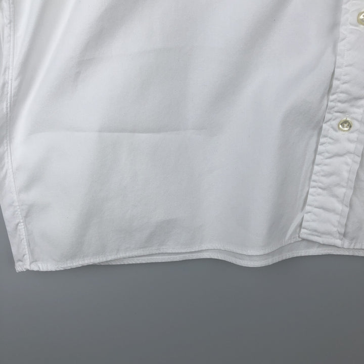 Brooks Brothers MAKERS Long Sleeve Button Down Shirt Made in USA Men's Size L cotton white type Vintage Second Hand