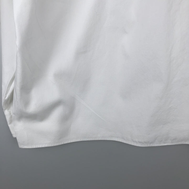 Brooks Brothers MAKERS Long Sleeve Button Down Shirt Made in USA Men's Size L cotton white type Vintage Second Hand