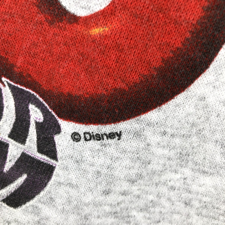 2000'S TULTEX MICKEY MOUSE character sweatshirt, men's size M (approx.) cotton gray type Vintage Second Hand