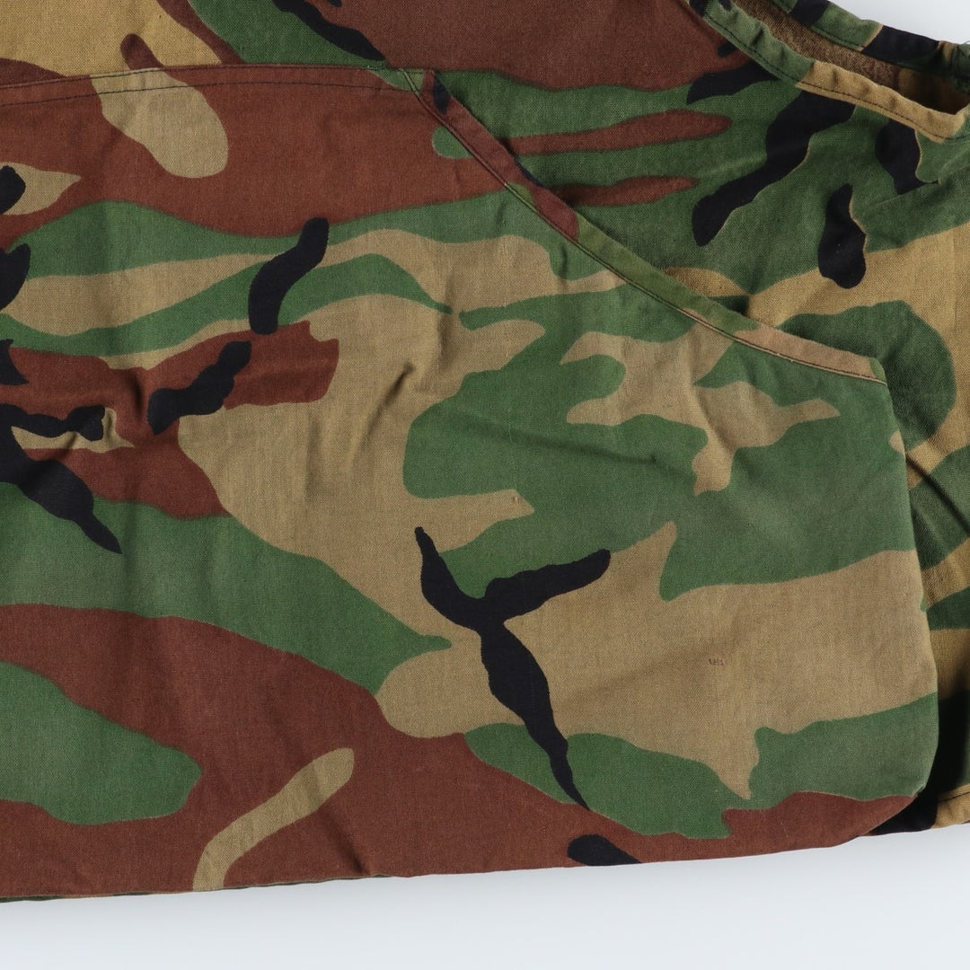 1970'S CALIBER Camouflage Pattern Woodland Camo Hunting Vest, Men's Size M (Equivalent), Vintage cotton Khaki type Vintage Second Hand