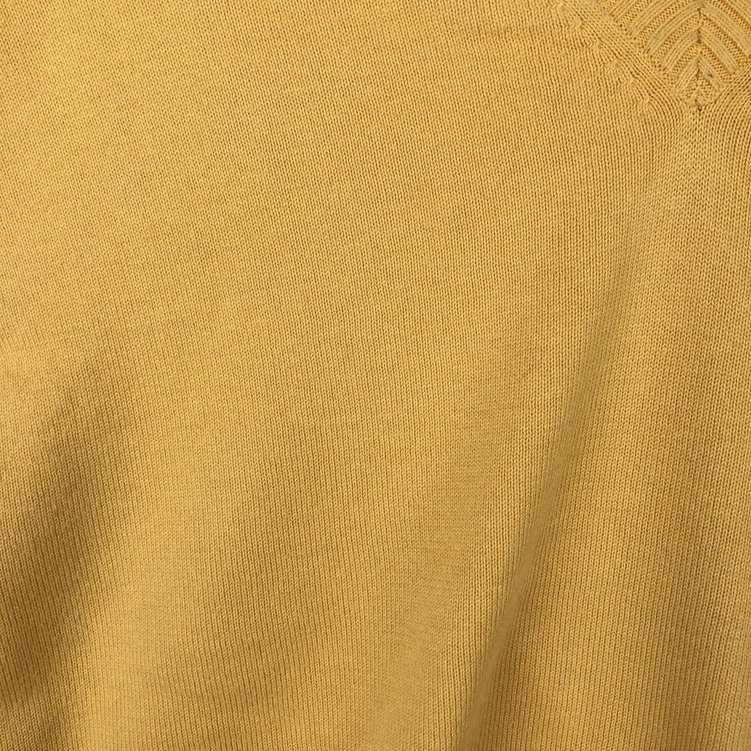 Brooks Brothers V-neck Pima cotton knit vest, men's size XL (approx.) Pima Cotton yellow type Vintage Second Hand