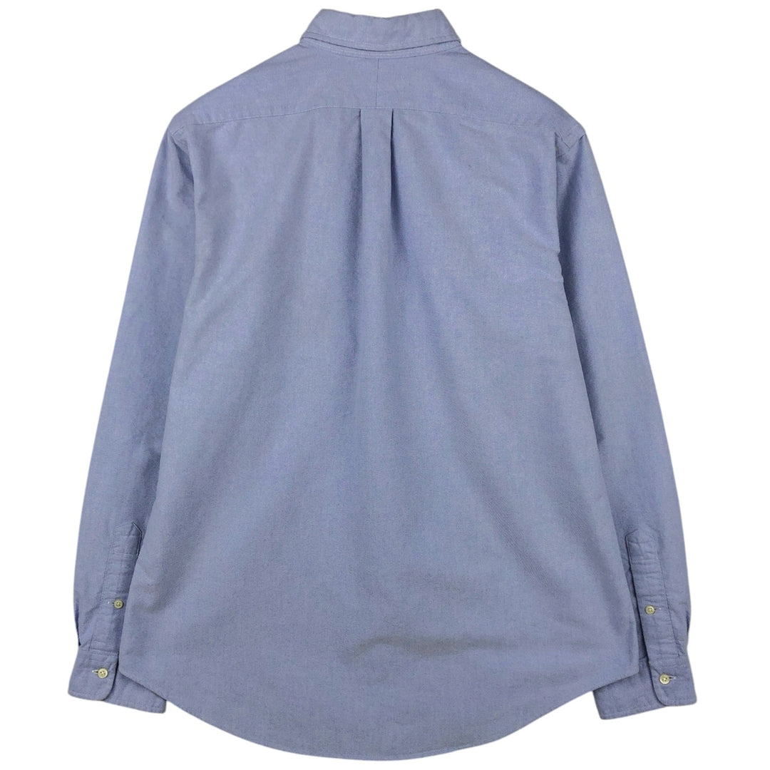 Ralph Lauren CUSTOM FIT long sleeve button down shirt, men's size L cotton Blue type light blue Vintage Second Hand
