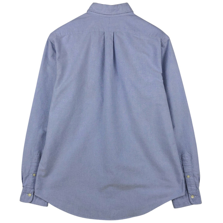 Ralph Lauren CUSTOM FIT long sleeve button down shirt, men's size L cotton Blue type light blue Vintage Second Hand