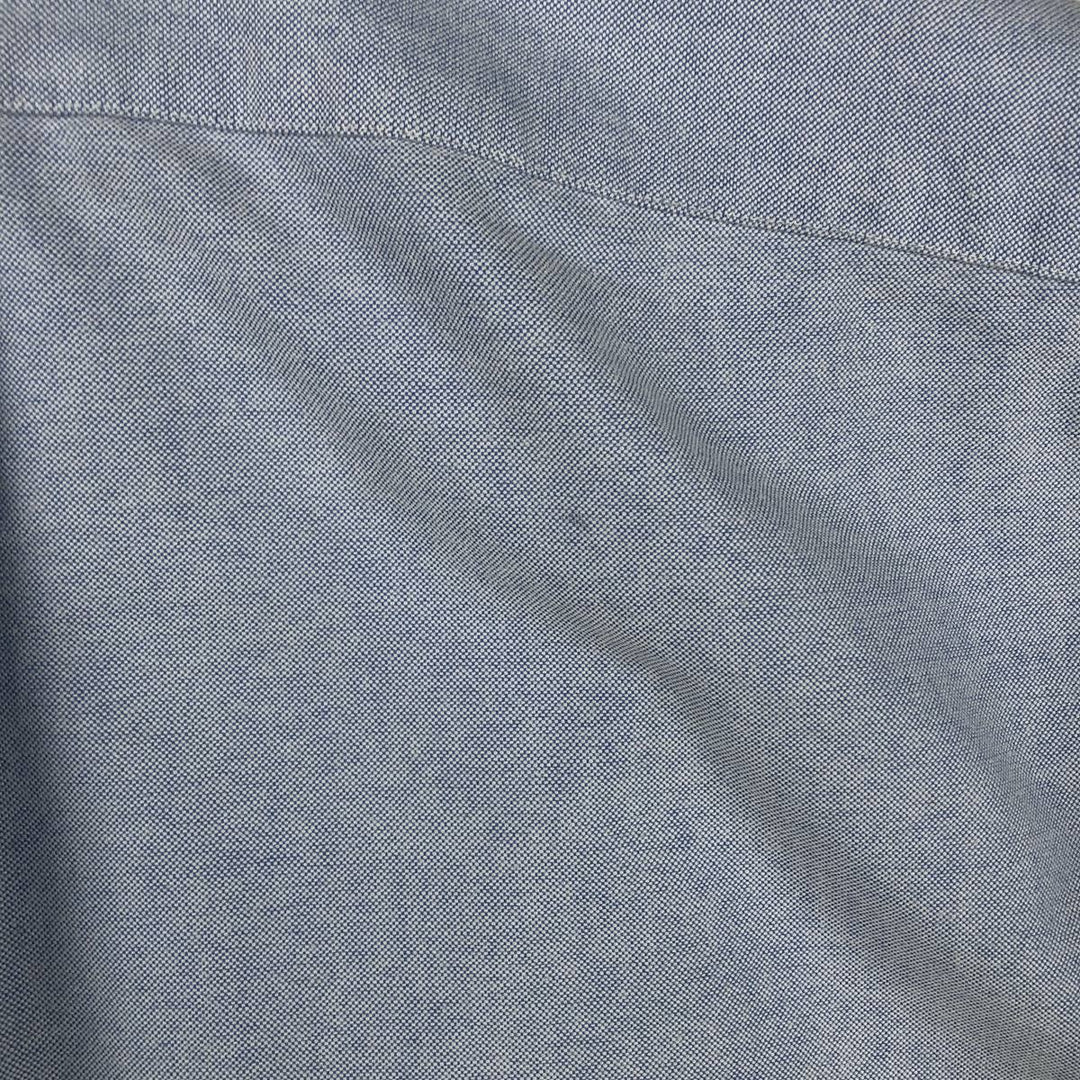 Ralph Lauren CUSTOM FIT long sleeve button down shirt, men's size L cotton Blue type light blue Vintage Second Hand