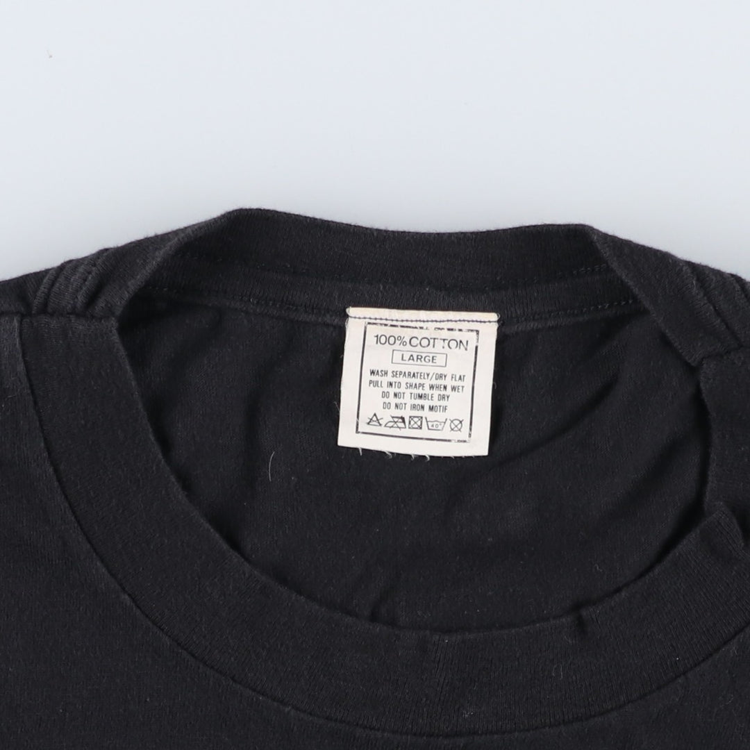 90'S STATUS QUO Band T-shirt, Men's Size L (approx.), Vintage cotton black type Vintage Second Hand