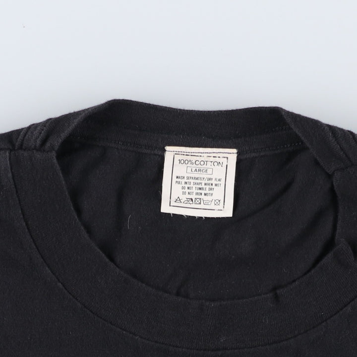 90'S STATUS QUO Band T-shirt, Men's Size L (approx.), Vintage cotton black type Vintage Second Hand