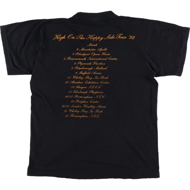 90'S Wet Wet Wet Band T-shirt, Men's Size L (approx.), Vintage cotton black type Vintage Second Hand