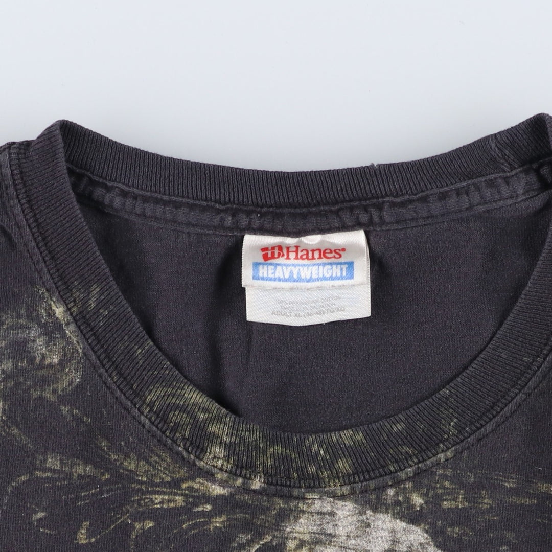 2000'S Hanes DISRURBED Band T-shirt, Men's XL equivalent. cotton black type Vintage Second Hand