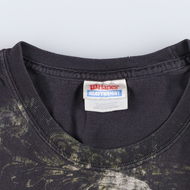 2000'S Hanes DISRURBED Band T-shirt, Men's XL equivalent. cotton black type Vintage Second Hand