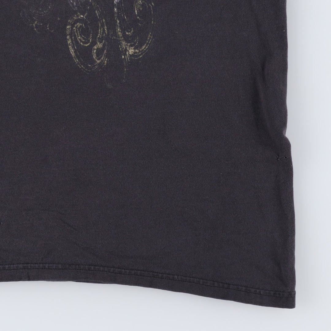 2000'S Hanes DISRURBED Band T-shirt, Men's XL equivalent. cotton black type Vintage Second Hand