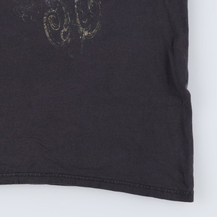 2000'S Hanes DISRURBED Band T-shirt, Men's XL equivalent. cotton black type Vintage Second Hand
