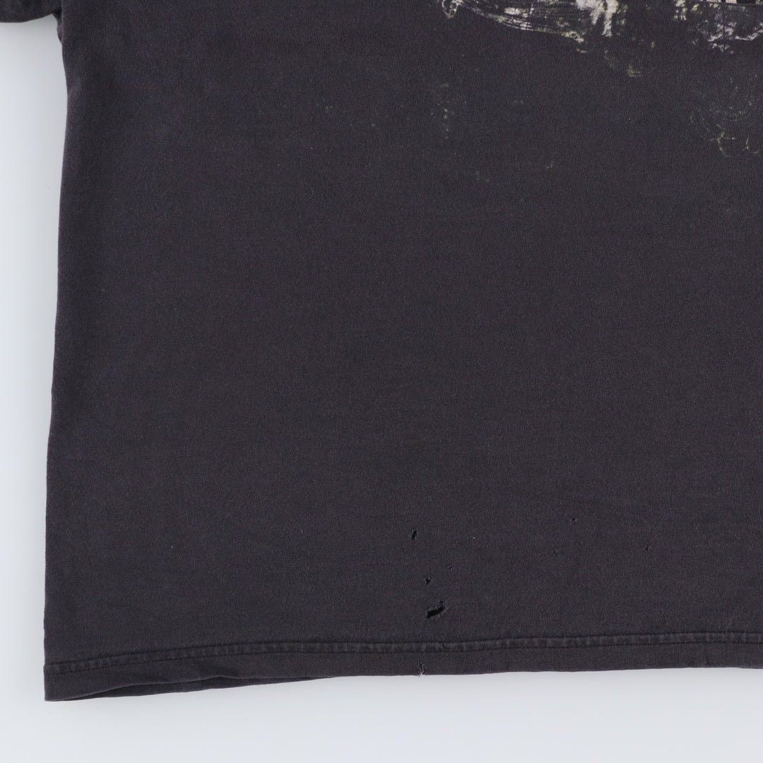 2000'S Hanes DISRURBED Band T-shirt, Men's XL equivalent. cotton black type Vintage Second Hand