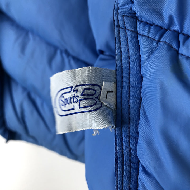 CB Sports Down Vest, Men's Size L (approx.), Vintage unclear blue type Vintage Second Hand