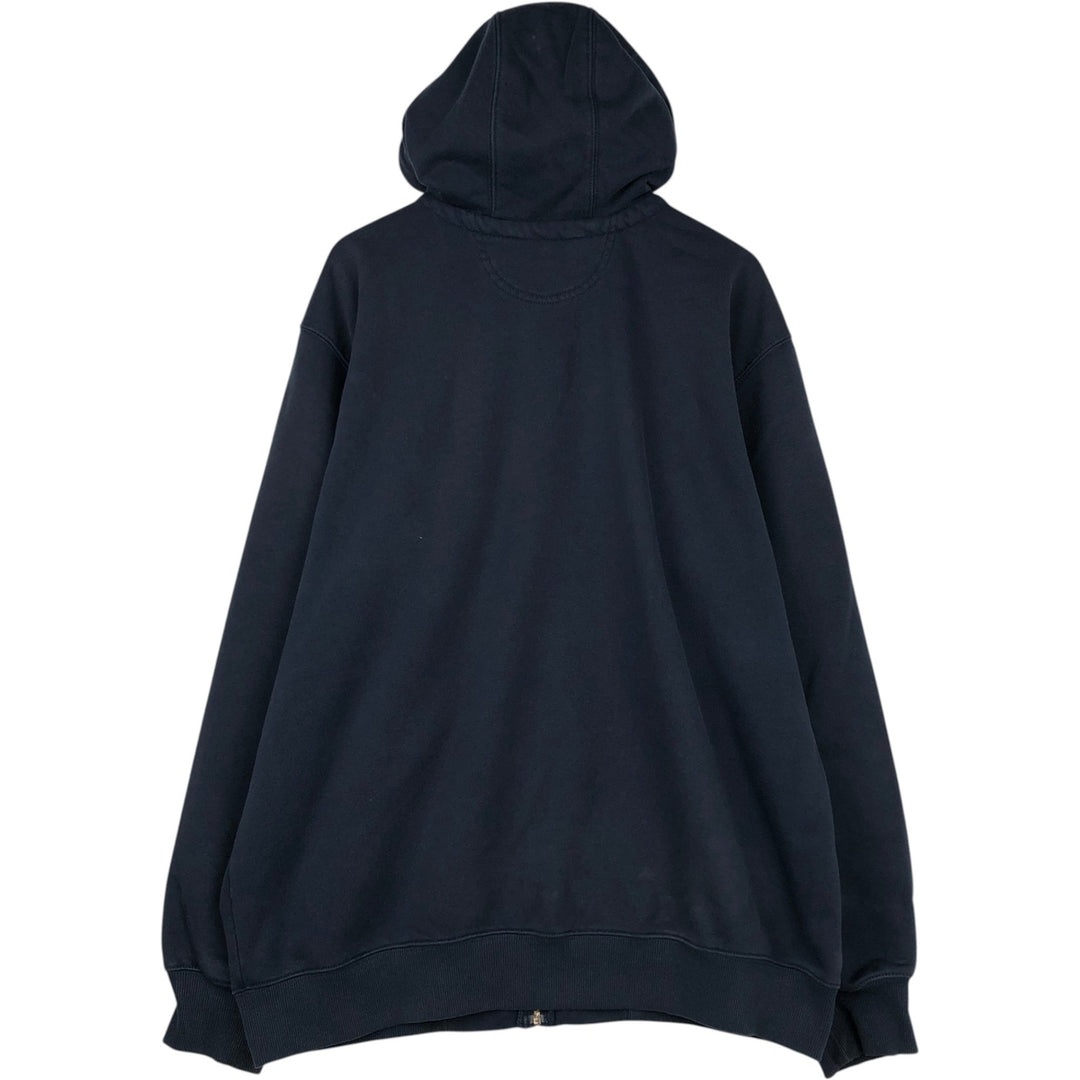 Carhartt Loose Fit Rain Defender Fade Full-Zip Sweatshirt (Men's Size XL) cotton navy blue type Vintage Second Hand