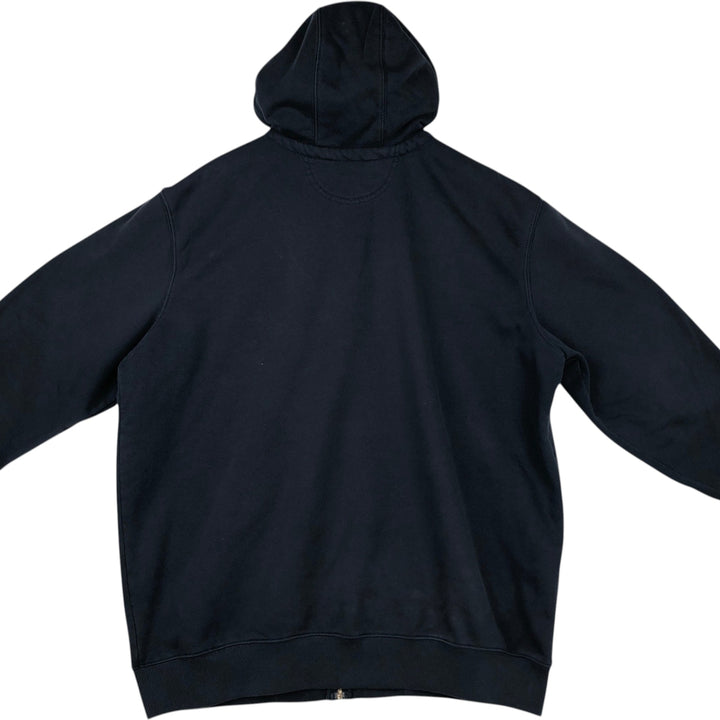 Carhartt Loose Fit Rain Defender Fade Full-Zip Sweatshirt (Men's Size XL) cotton navy blue type Vintage Second Hand