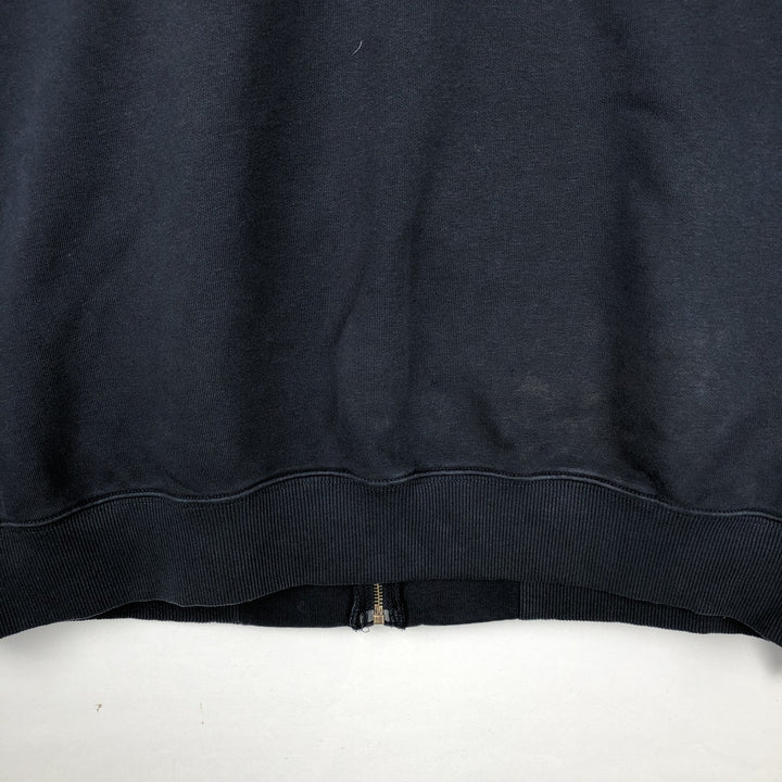 Carhartt Loose Fit Rain Defender Fade Full-Zip Sweatshirt (Men's Size XL) cotton navy blue type Vintage Second Hand