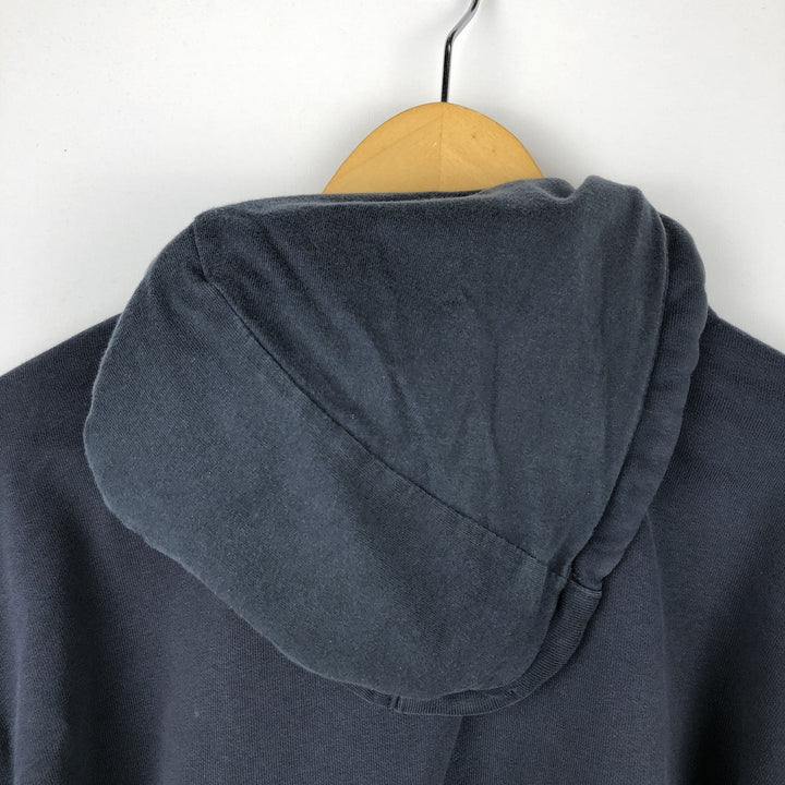 Carhartt Loose Fit Rain Defender Fade Full-Zip Sweatshirt (Men's Size XL) cotton navy blue type Vintage Second Hand