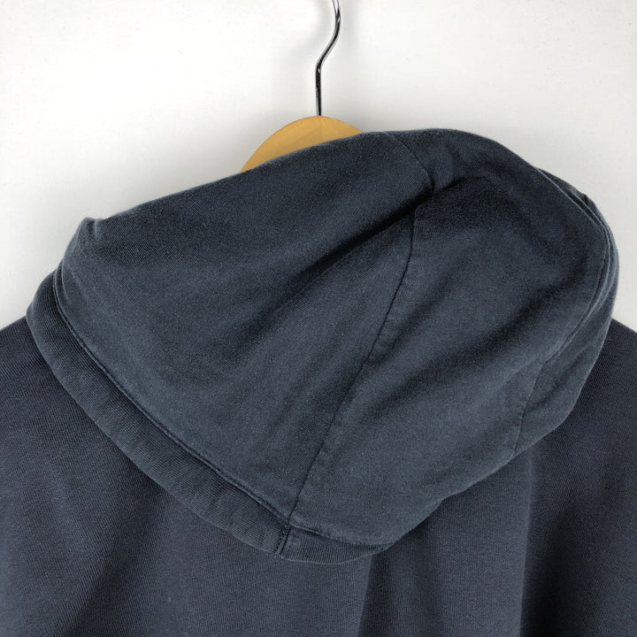Carhartt Loose Fit Rain Defender Fade Full-Zip Sweatshirt (Men's Size XL) cotton navy blue type Vintage Second Hand