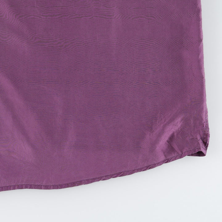 90'S Fitting Image Short-Sleeve Silk Shirt, Women's Size XL (Equivalent), Vintage silk purple type Vintage Second Hand