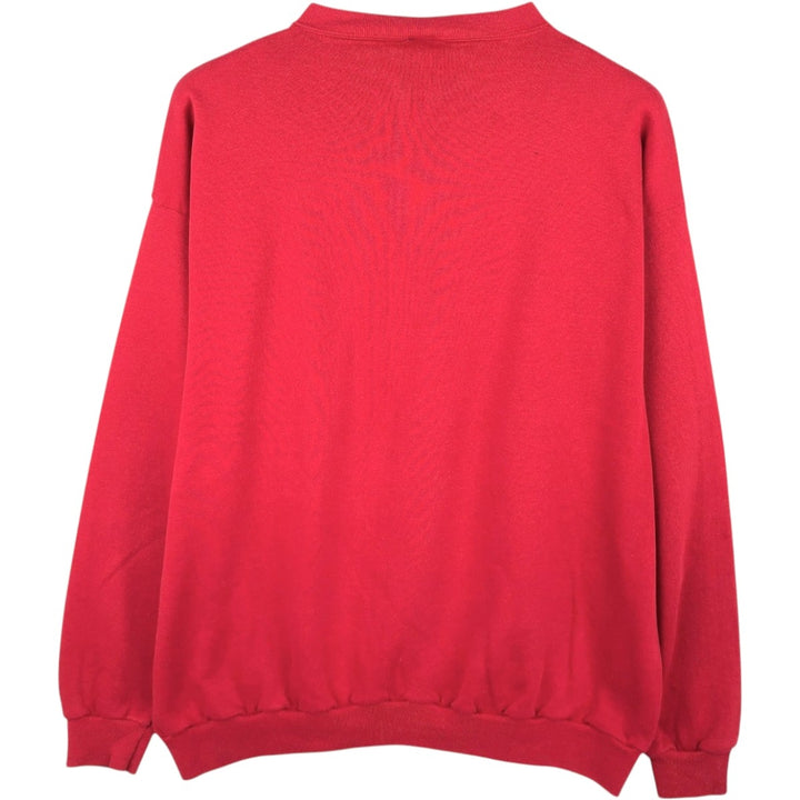 90'S Disney Mickey Mouse character sweatshirt, sweatshirt, made in USA, men's XL size, vintage cotton red type Vintage Second Hand
