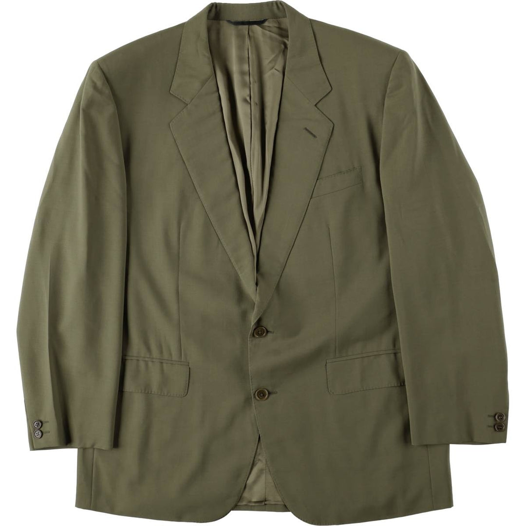 Burberry's wool tailored jacket, made in Spain, men's size XL. wool Khaki type Vintage Second Hand