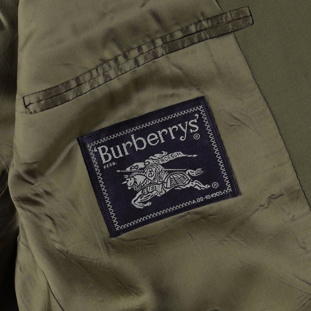 Burberry's wool tailored jacket, made in Spain, men's size XL. wool Khaki type Vintage Second Hand