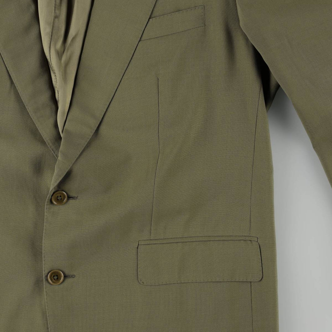Burberry's wool tailored jacket, made in Spain, men's size XL. wool Khaki type Vintage Second Hand
