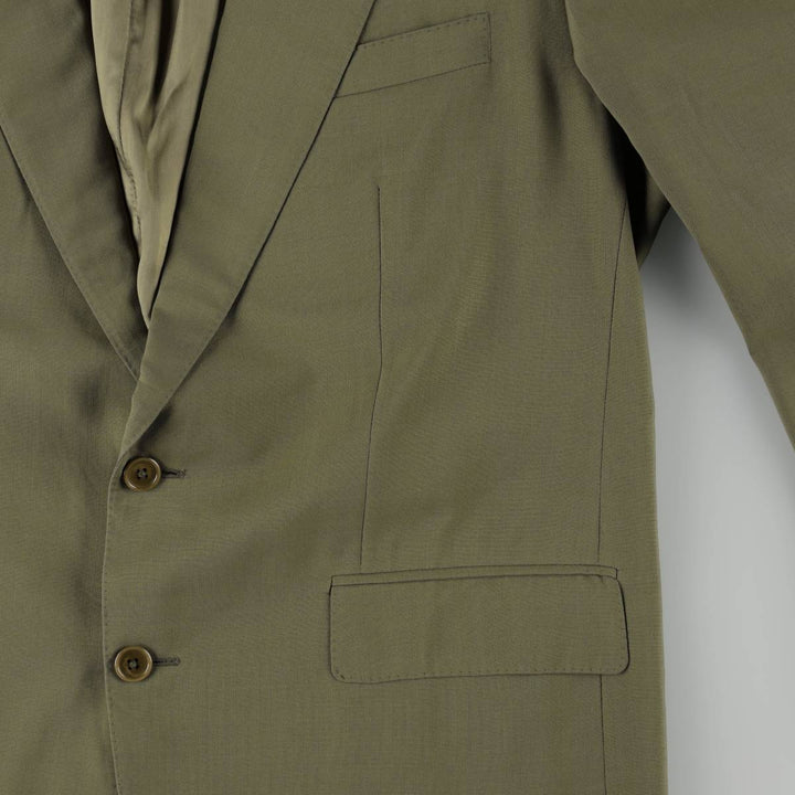Burberry's wool tailored jacket, made in Spain, men's size XL. wool Khaki type Vintage Second Hand
