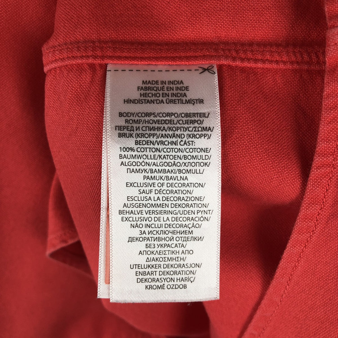 Ralph Lauren POLO RALPH LAUREN CLASSIC FIT Short-Sleeve Button-Down Shirt, Men's Size XXL (approx.) cotton red type Vintage Second Hand