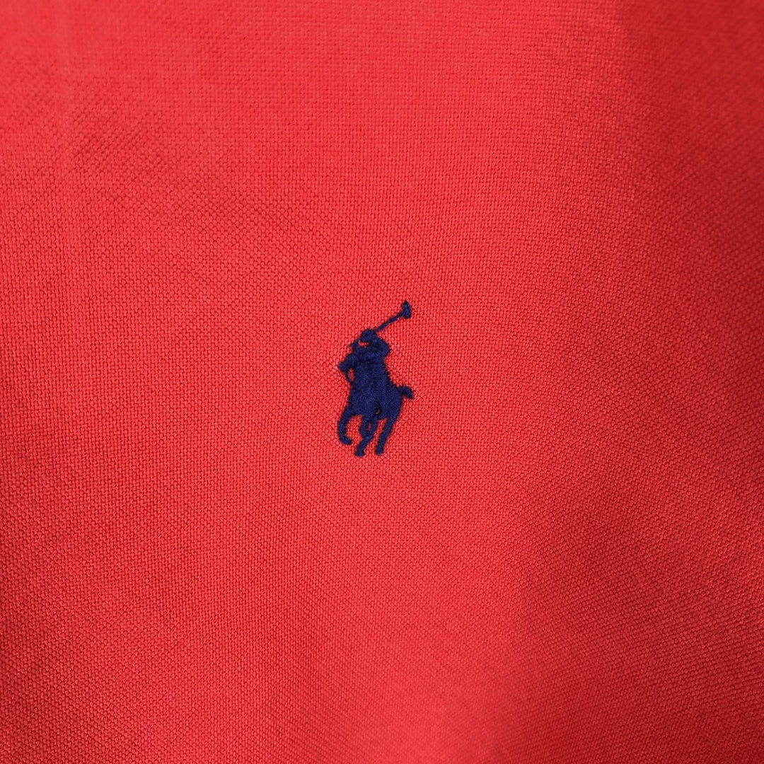 Ralph Lauren POLO RALPH LAUREN CLASSIC FIT Short-Sleeve Button-Down Shirt, Men's Size XXL (approx.) cotton red type Vintage Second Hand