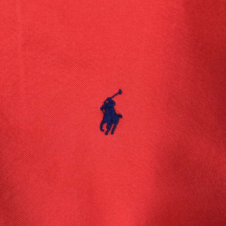 Ralph Lauren POLO RALPH LAUREN CLASSIC FIT Short-Sleeve Button-Down Shirt, Men's Size XXL (approx.) cotton red type Vintage Second Hand
