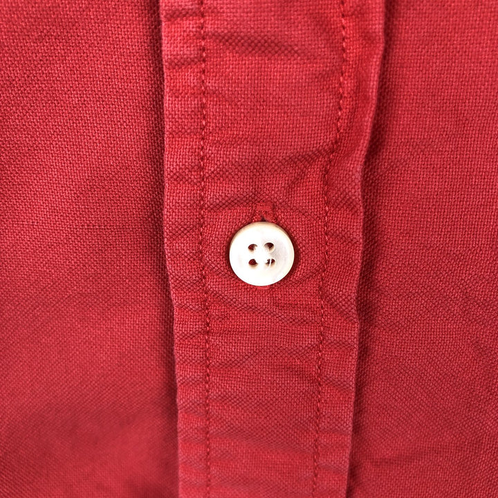 Ralph Lauren POLO RALPH LAUREN CLASSIC FIT Short-Sleeve Button-Down Shirt, Men's Size XXL (approx.) cotton red type Vintage Second Hand