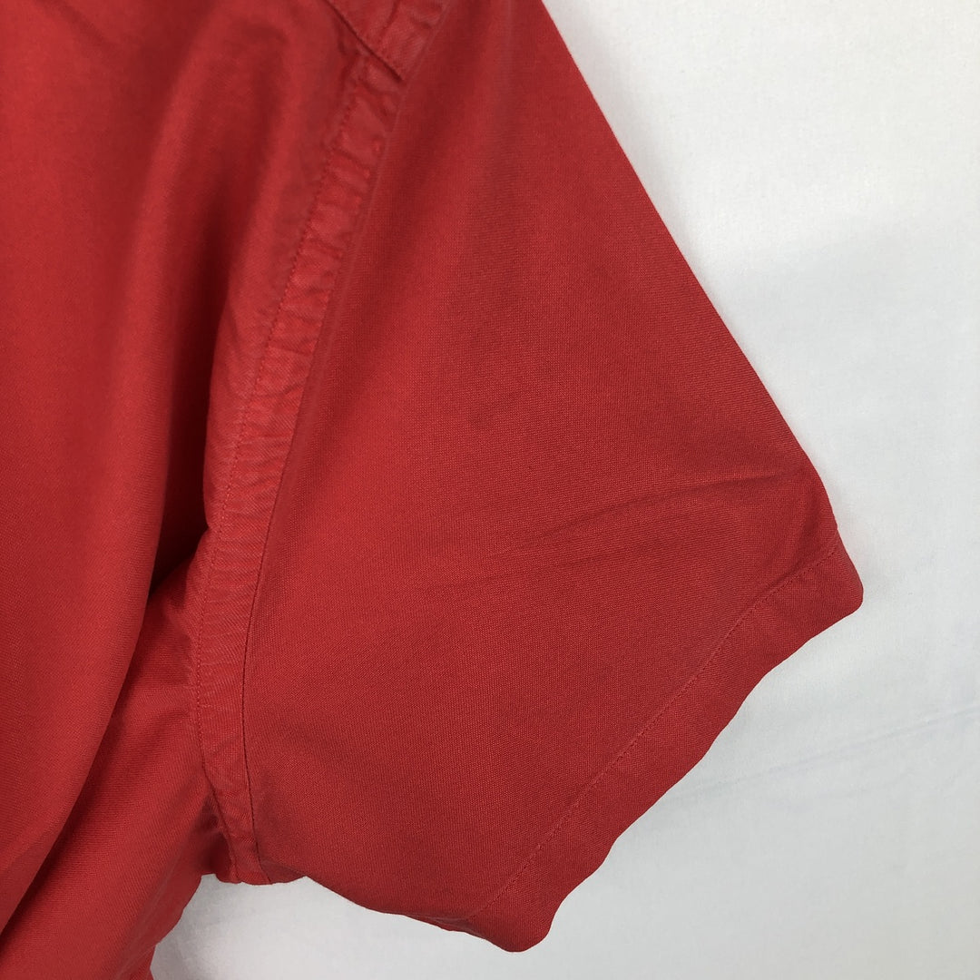 Ralph Lauren POLO RALPH LAUREN CLASSIC FIT Short-Sleeve Button-Down Shirt, Men's Size XXL (approx.) cotton red type Vintage Second Hand