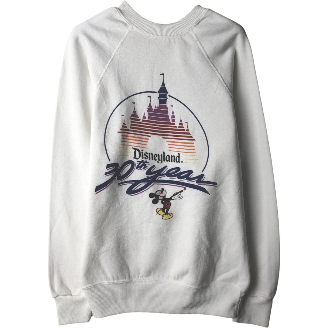1980'S Disney Mickey Mouse Character Sweatshirt, Women's Size S (approx.), Vintage polyester white type Vintage Second Hand