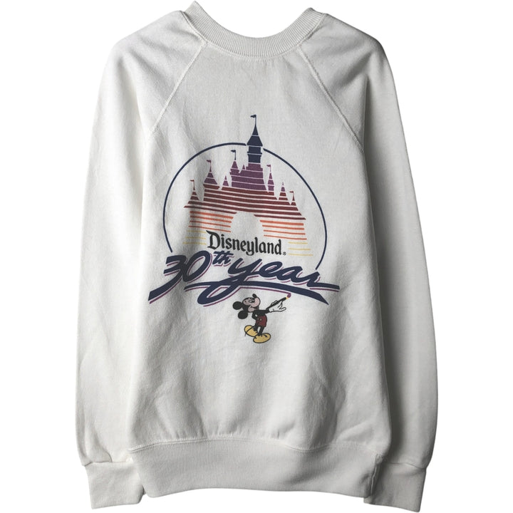 1980'S Disney Mickey Mouse Character Sweatshirt, Women's Size S (approx.), Vintage polyester white type Vintage Second Hand
