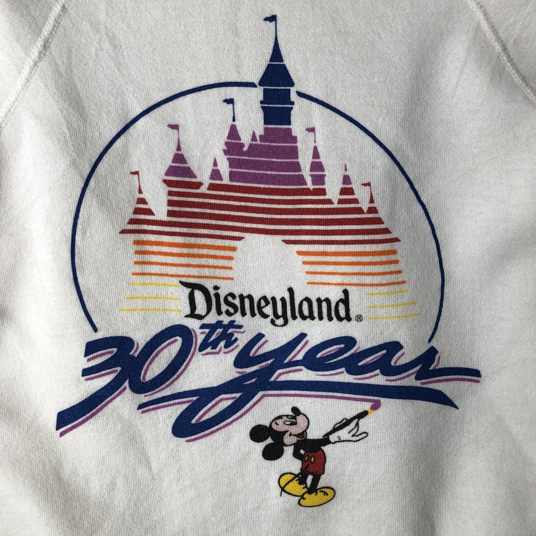 1980'S Disney Mickey Mouse Character Sweatshirt, Women's Size S (approx.), Vintage polyester white type Vintage Second Hand