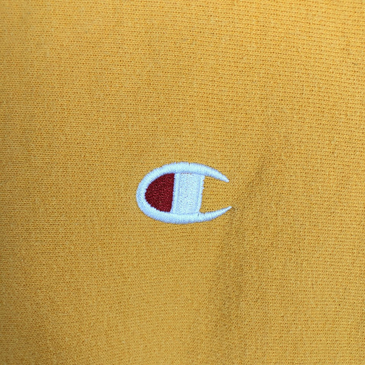 Champion REVERSE WEAVE Reverse Weave One-Point Logo Sweatshirt, Men's XL cotton yellow type Vintage Second Hand