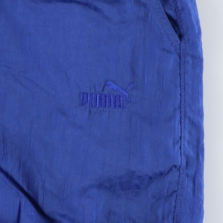 ~90'S Puma Nylon Pants, Windbreaker Pants, Men's XL equivalent, Vintage Nylon blue type Vintage Second Hand