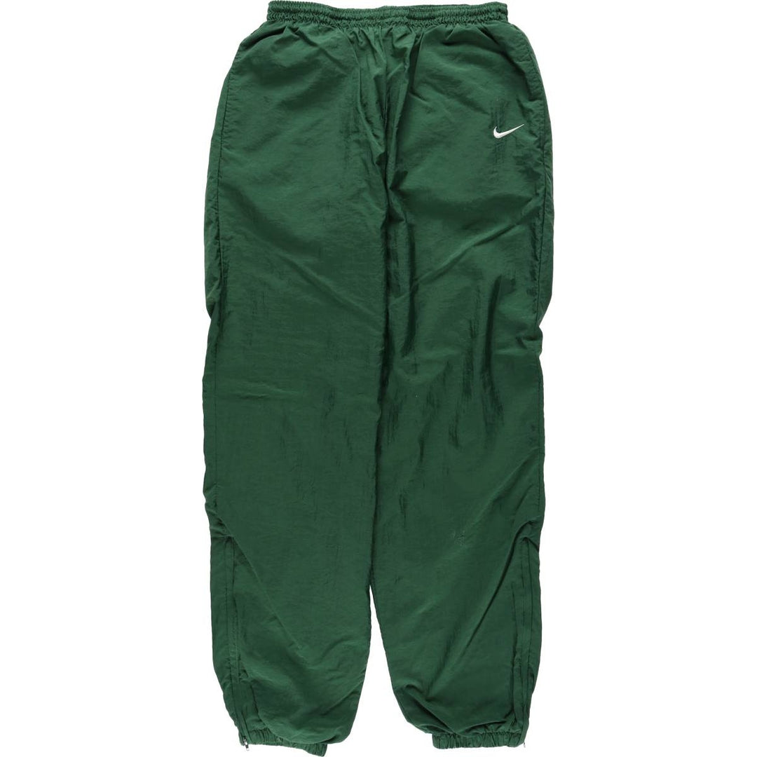90'S Nike Warm-Up Pants, Nylon, Shaka Shaka Pants, Men's Size L, Vintage polyester green type Vintage Second Hand