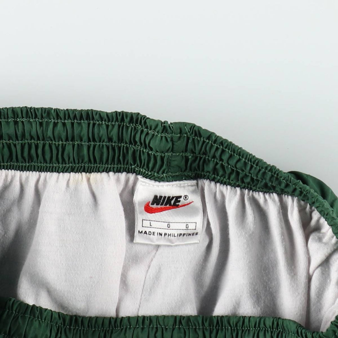 90'S Nike Warm-Up Pants, Nylon, Shaka Shaka Pants, Men's Size L, Vintage polyester green type Vintage Second Hand