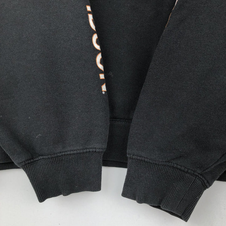 Harley-Davidson Advertising Pullover Hoodie, Men's XL cotton black type Vintage Second Hand