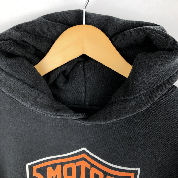 Harley-Davidson Advertising Pullover Hoodie, Men's XL cotton black type Vintage Second Hand
