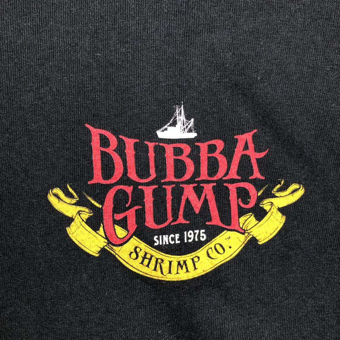 BUBBA GUMP SHRIMP Advertising T-Shirt, Men's XL (approx.) cotton black type Vintage Second Hand