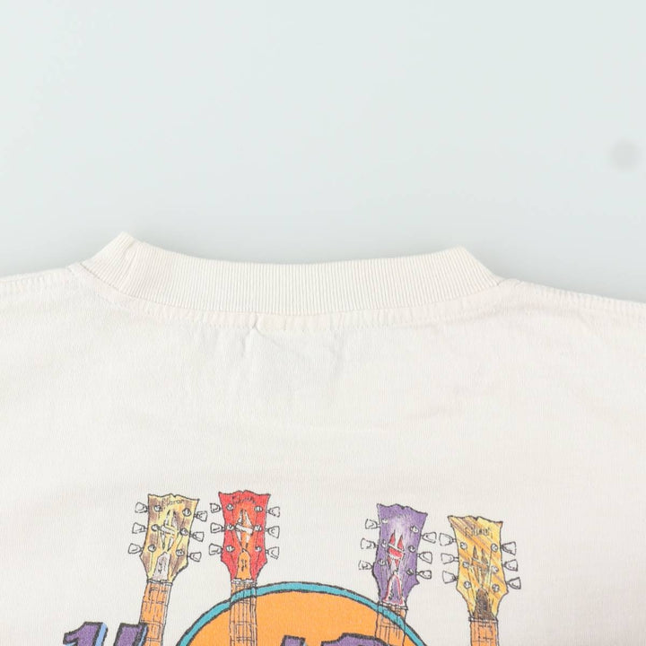 HARD ROCK CAFE Hard Rock Cafe Advertising T-shirt Men's L size cotton white type Vintage Second Hand