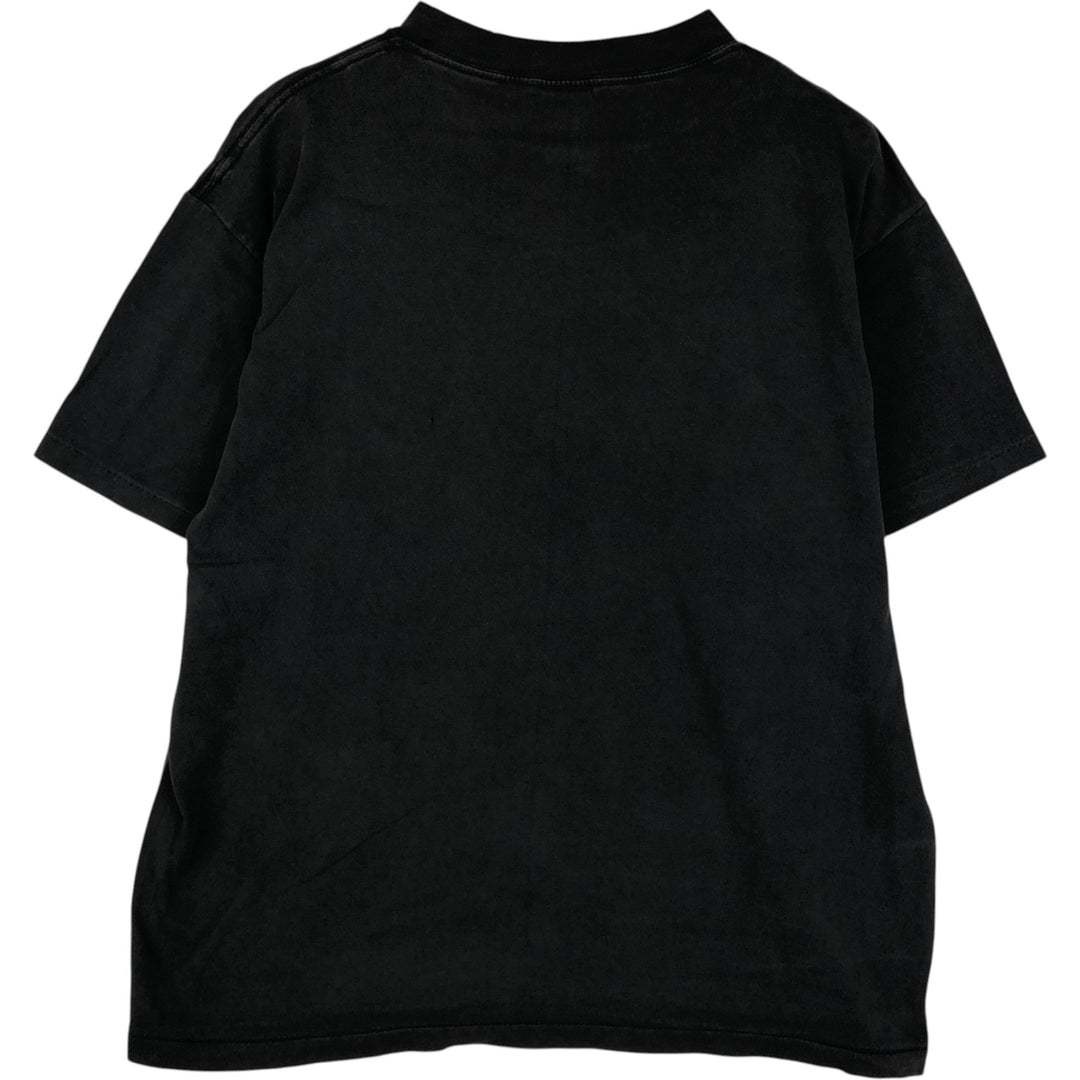 90'S EAGLE Knoebels Amusement Resort Eagle Pattern Advertising T-Shirt, Made in USA, Men's Size L (approx.), Vintage cotton black type Vintage Second Hand