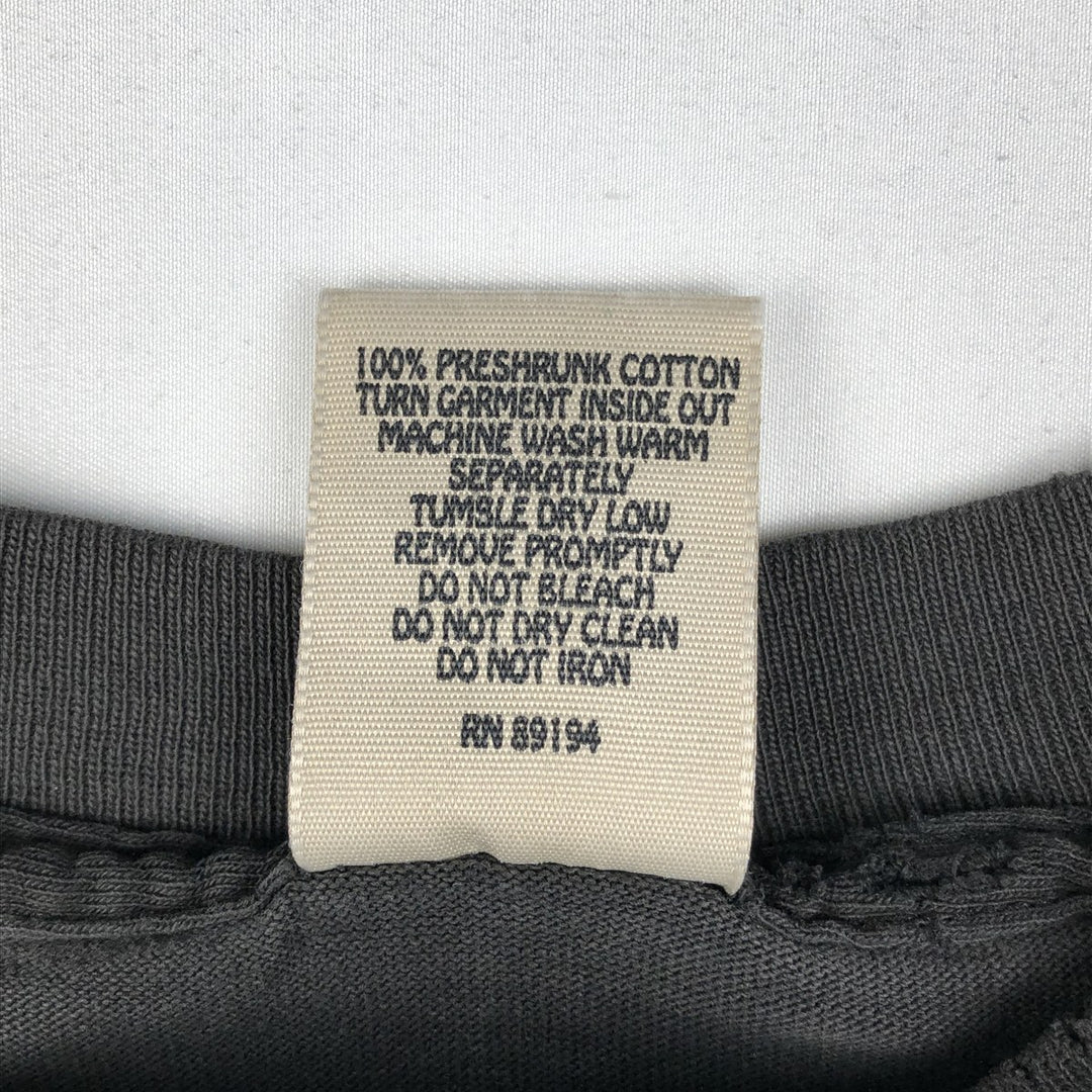 90'S EAGLE Knoebels Amusement Resort Eagle Pattern Advertising T-Shirt, Made in USA, Men's Size L (approx.), Vintage cotton black type Vintage Second Hand