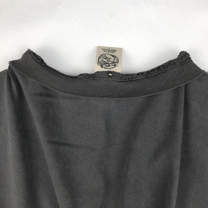 90'S EAGLE Knoebels Amusement Resort Eagle Pattern Advertising T-Shirt, Made in USA, Men's Size L (approx.), Vintage cotton black type Vintage Second Hand